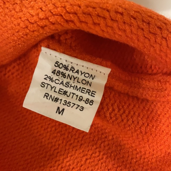 Olivaceous Orange Cropped sweater top - Picture 5 of 10
